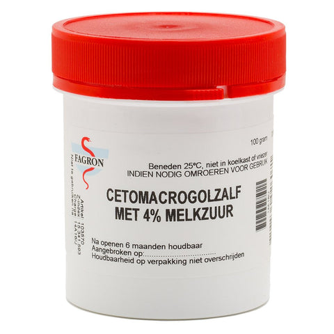 Cetomacrogolzalf Met 4% Melkzuur Fagron  100G - SkinEffects Zwolle