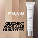 La Roche-Posay Mela B3 crème SPF30 voor het gezicht, hydraterende verzorging in tubeverpakking