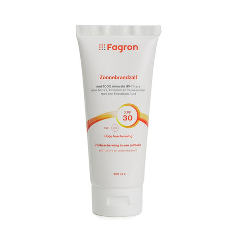 Fagron Zonnebrandzalf SPF 30 met minerale UV-filters - Huidproducten.nl