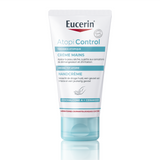Eucerin AtopiControl handcrème in een tube, verzacht en hydrateert droge handen met atopische huid.