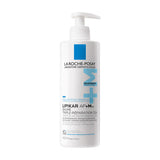 La Roche-Posay Lipikar Baume AP+ Max verzacht en verzorgt droge huid, tube met witte en blauwe verpakking, close-up.