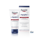 Eucerin Aquaphor huidherstellende zalf in een pot, geschikt voor droge en beschadigde huid, zichtbaar in de afbeelding