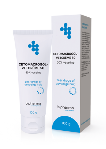 Bipharma Cetomacrogolcreme met 50% Vaseline - BIPHARMA BV - Huidproducten.nl