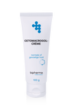 Zachte tube met Bipharma Cetomacrogolcreme voor hydratatie en huidverzorging, zichtbaar in de afbeelding.