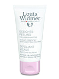 Purederm gezichtspeeling zonder parfum met natuurlijke ingrediënten, zichtbaar op de huid voor een frisse en zachte teint