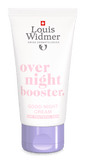 Hydraderm Nachtbalsem van Louis Widmer, licht geparfumeerde nachtcrème voor hydratatie en verzorging van de huid.