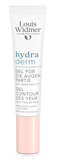 Hydraderm oogomtrek gel van Louis Widmer, licht geparfumeerd, voor verzorging van de huid rondom de ogen.