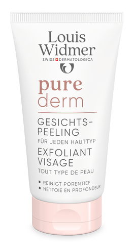 Louis Widmer Purederm Gezichtspeeling met parfum - Gezichtsreiniging
