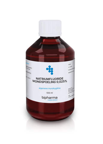 Natriumfluoride Mondspoeling 0,025% Bipharma - BIPHARMA BV - Huidproducten.nl