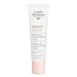 Louis Widmer Nutriderm getinte dagcrème UV 20 Bronze 02 zonder parfum, lichte textuur en natuurlijke kleur, voor een egale huid.