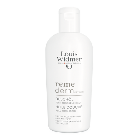 Remederm Doucheolie licht geparfumeerd - Louis Widmer - Huidproducten.nl