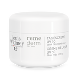 Licht geparfumeerde Louis Widmer Remederm Dagcrème UV 30 voor gezicht, beschermt en hydrateert de huid.