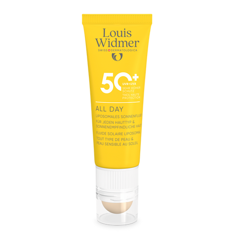 All Day 50+ met Lippenverzorging Stick 50+ licht geparfumeerd - Louis Widmer - Huidproducten.nl