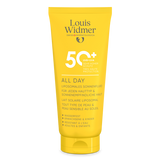Louis Widmer All Day 50+ zonnebescherming zonder parfum, brede zonnebrandcrème voor dagelijks gebruik