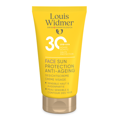 Face Sun Protection Anti-Ageing 30 licht geparfumeerd - Louis Widmer - Huidproducten.nl