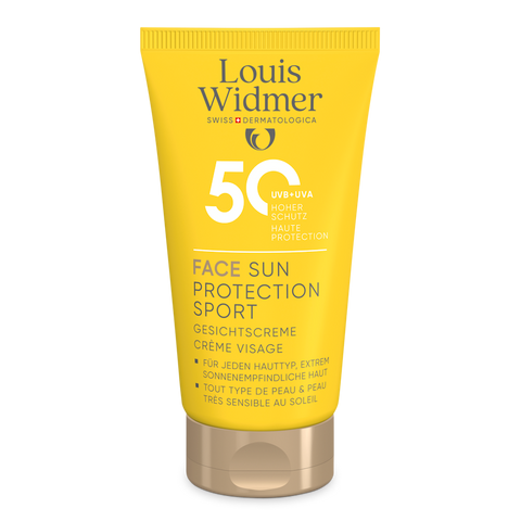 Face Sun Protection Sport 50 licht geparfumeerd - Louis Widmer - Huidproducten.nl