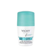 Vichy DEO Intense Transpiratie roller 48 uur anti-strepen, deodorant in een rollerverpakking met witte dop