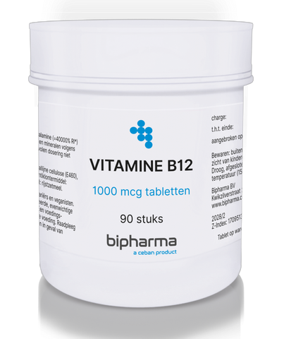 Vitamine B12 Tablet 1000mcg Bipharma - BIPHARMA BV - Huidproducten.nl