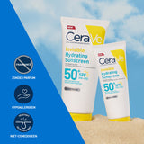 CeraVe Onzichtbare Hydraterende Zonnebrandcrème SPF50 - Cerave - Huidproducten.nl