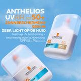 La Roche-Posay Anthelios XL UVAIR Zonnebrand Serum SPF50+ medium, huidverzorgingsproduct met zonnebescherming, in een witte tube