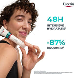 Eucerin DermoPure Clinical Hydra Repair crème in een open pot, zachte textuur en geschikt voor huidverbetering